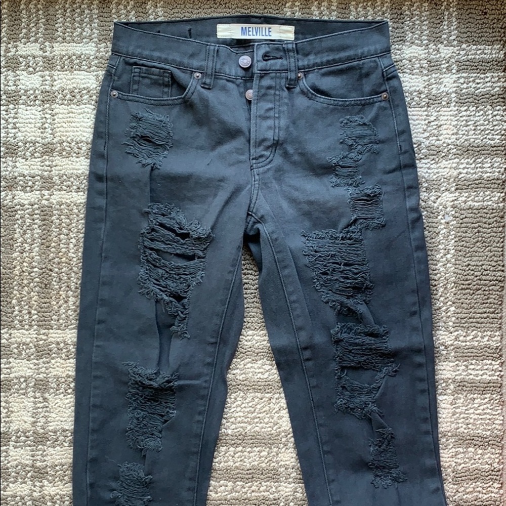 Melville Ripped cropped jeans